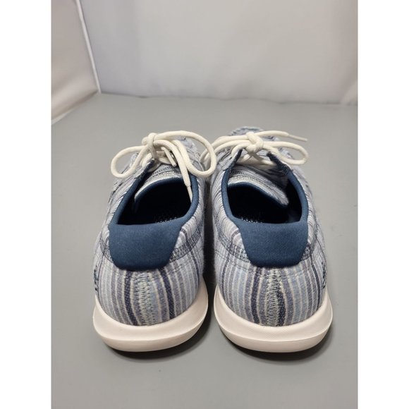 Skechers On the Go Blue Striped Boat Shoes Size 7.5 - SN136077 - Picture 4 of 5